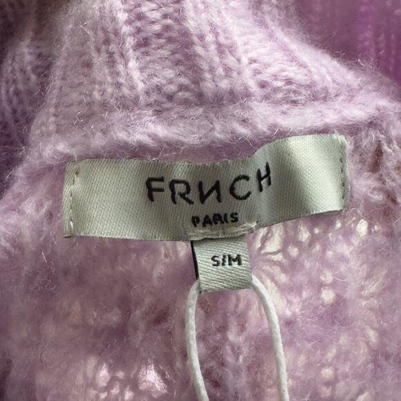 FRNCH PARIS NORHEN‎ TEXTURED PULLOVER SWEATER IN LAVENDER NWT WOMEN'S SIZE S/M - Picture 9 of 13